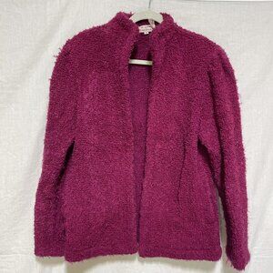 Vintage Gil Aimbez for Braesport Cardigan Womens Small Open Front Pink VTG